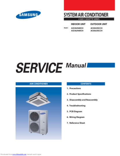 Samsung Air Conditioner Service Manual 187