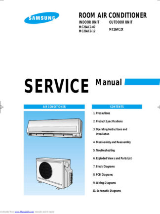 Samsung Air Conditioner Service Manual 190