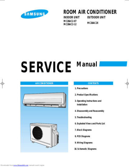 Samsung Air Conditioner Service Manual 190