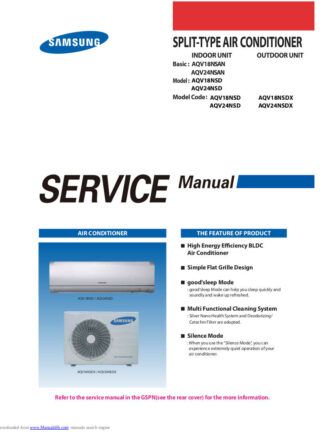 Samsung Air Conditioner Service Manual 191