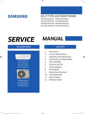 Samsung Air Conditioner Service Manual 193