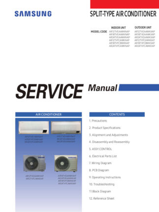 Samsung Air Conditioner Service Manual 194