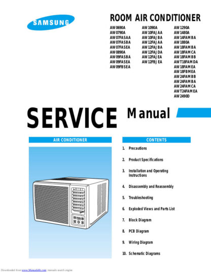 Samsung Air Conditioner Service Manual 198