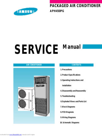 Samsung Air Conditioner Service Manual 199