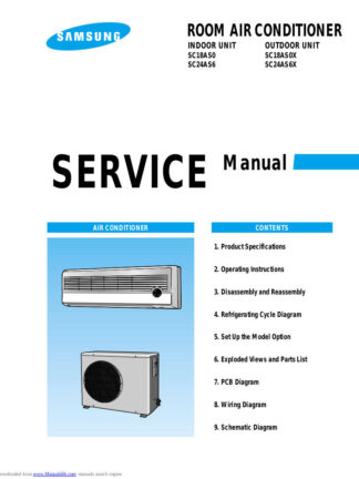 Samsung Air Conditioner Service Manual 209