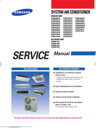 Samsung Air Conditioner Service Manual 213