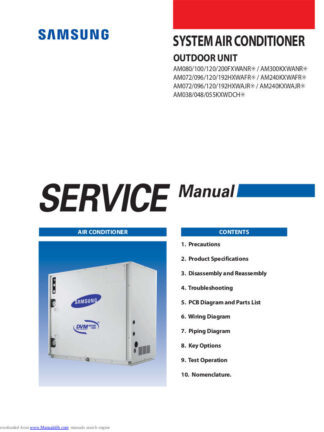 Samsung Air Conditioner Service Manual 30