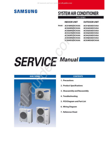 Samsung Air Conditioner Service Manual 52