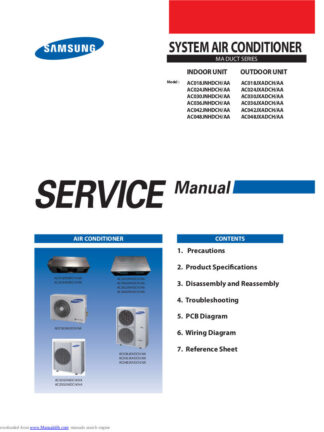 Samsung Air Conditioner Service Manual 54