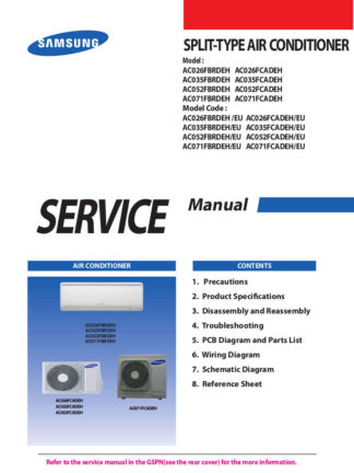 Samsung Air Conditioner Service Manual 55