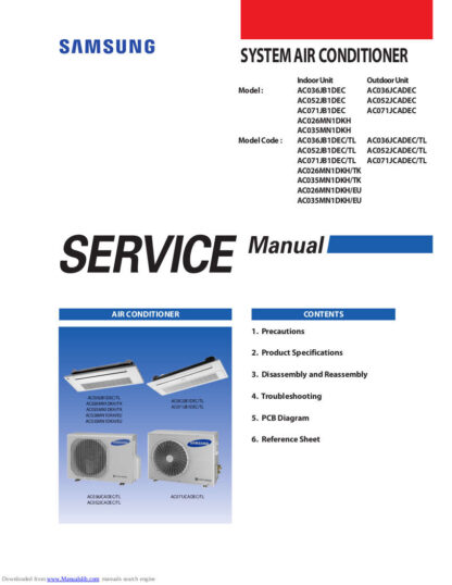 Samsung Air Conditioner Service Manual 57