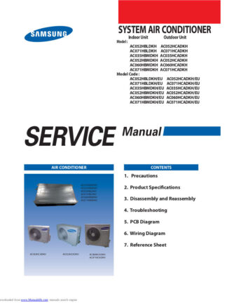 Samsung Air Conditioner Service Manual 67