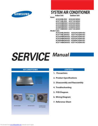 Samsung Air Conditioner Service Manual 67