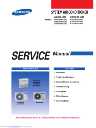 Samsung Air Conditioner Service Manual 71