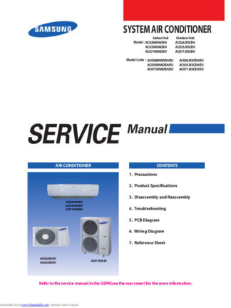 Samsung Air Conditioner Service Manual 72