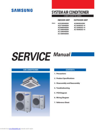 Samsung Air Conditioner Service Manual 73