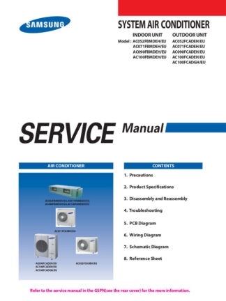 Samsung Air Conditioner Service Manual 74