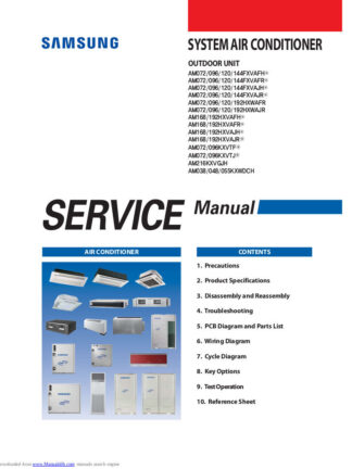 Samsung Air Conditioner Service Manual 98