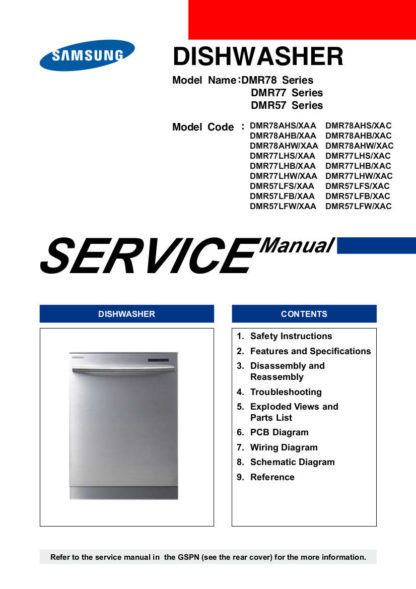 Samsung Dishwasher Service Manual 03