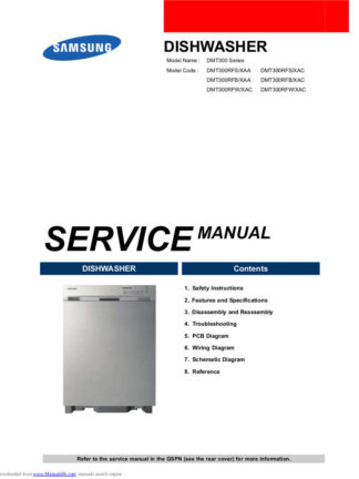 Samsung Dishwasher Service Manual 05