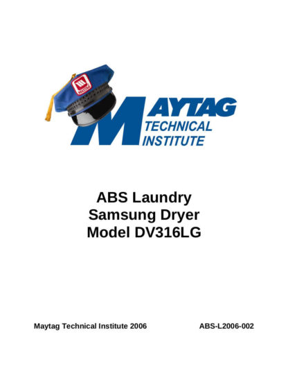 Samsung Dryer Service Manual 01
