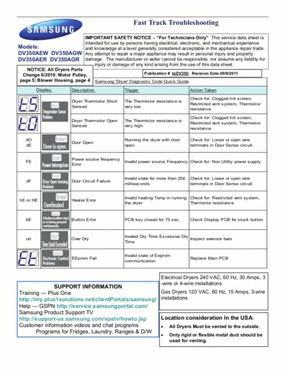Samsung Dryer Service Manual 04