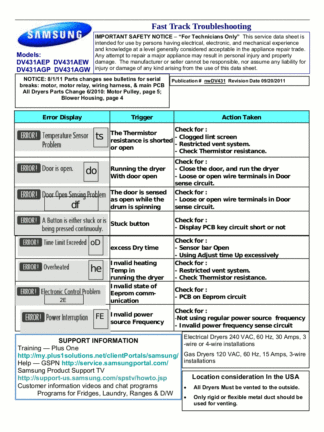 Samsung Dryer Service Manual 05