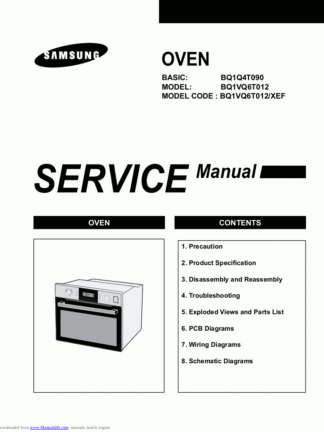Samsung Food Warmer Service Manual 03