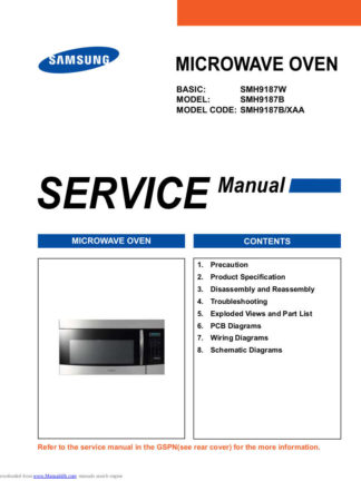 Samsung Microwave Oven Service Manual 13