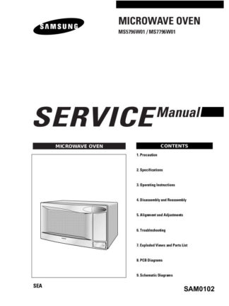 Samsung Microwave Oven Service Model 09
