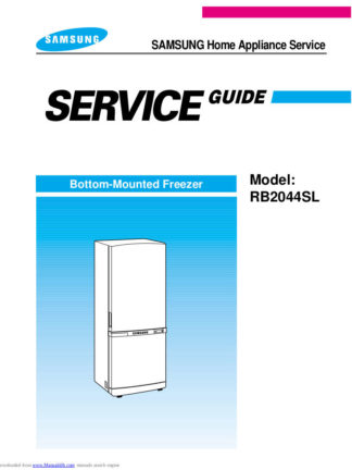 Samsung Refrigerator Service Manual 35