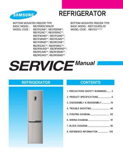Samsung Refrigerator Service Manual 47