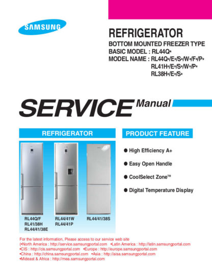 Samsung Refrigerator Service Manual 52