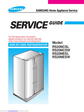 Samsung Refrigerator Service Manual 54