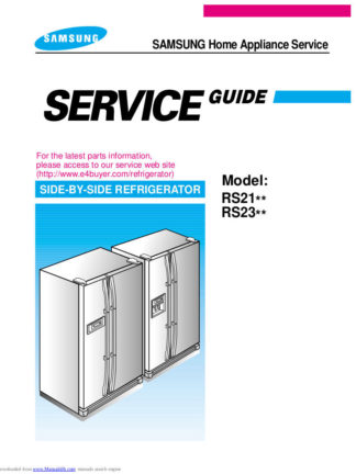 Samsung Refrigerator Service Manual 55