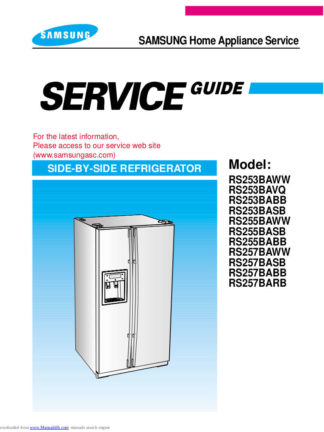 Samsung Refrigerator Service Manual 58