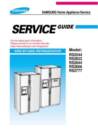 Samsung Refrigerator Service Manual 62