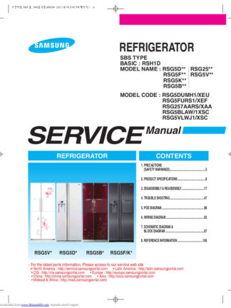 Samsung Refrigerator Service Manual 68