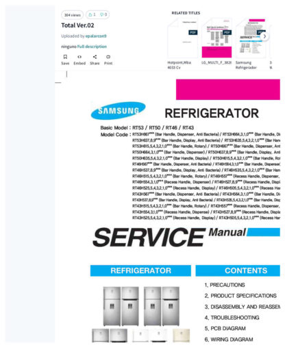 Samsung Refrigerator Service Manual 69