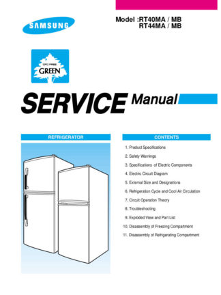 Samsung Refrigerator Service Manual 70