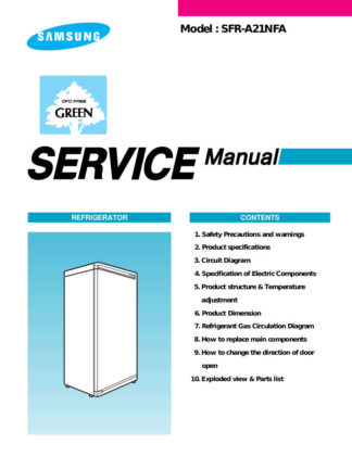 Samsung Refrigerator Service Manual 74