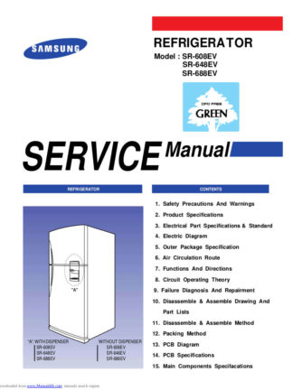 Samsung Refrigerator Service Manual 77