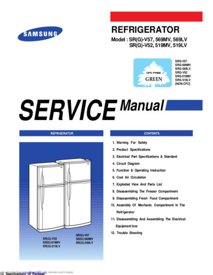 Samsung Refrigerator Service Manual 82