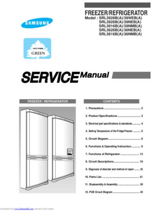 Samsung Refrigerator Service Manual 83