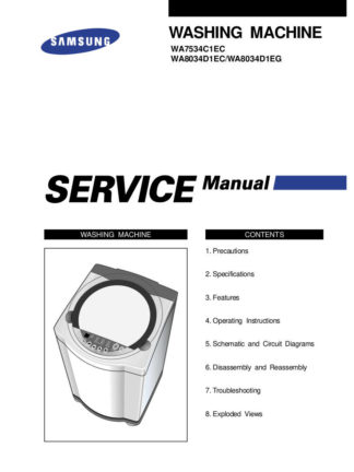 Samsung Washer Service Manual 09