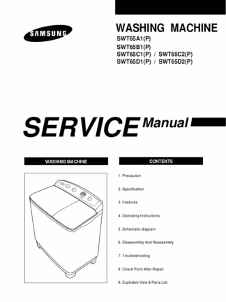 Samsung Washer Service Manual 12