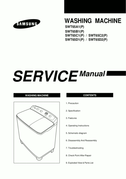 Samsung Washer Service Manual 12