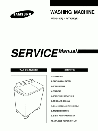 Samsung Washer Service Manual 17