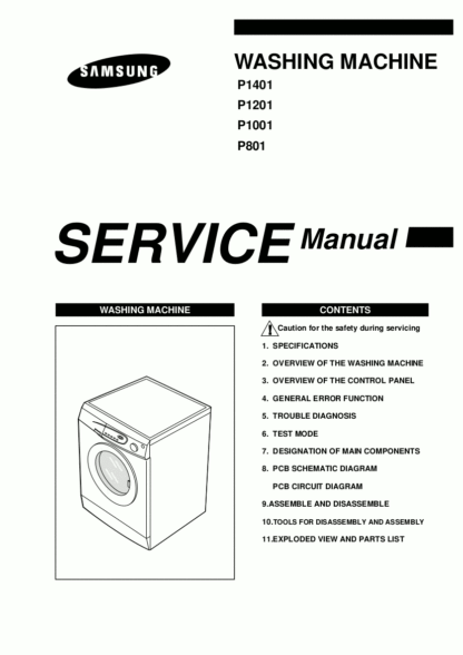 Samsung Washer Service Manual 21