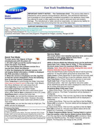 Samsung Washer Service Manual 22